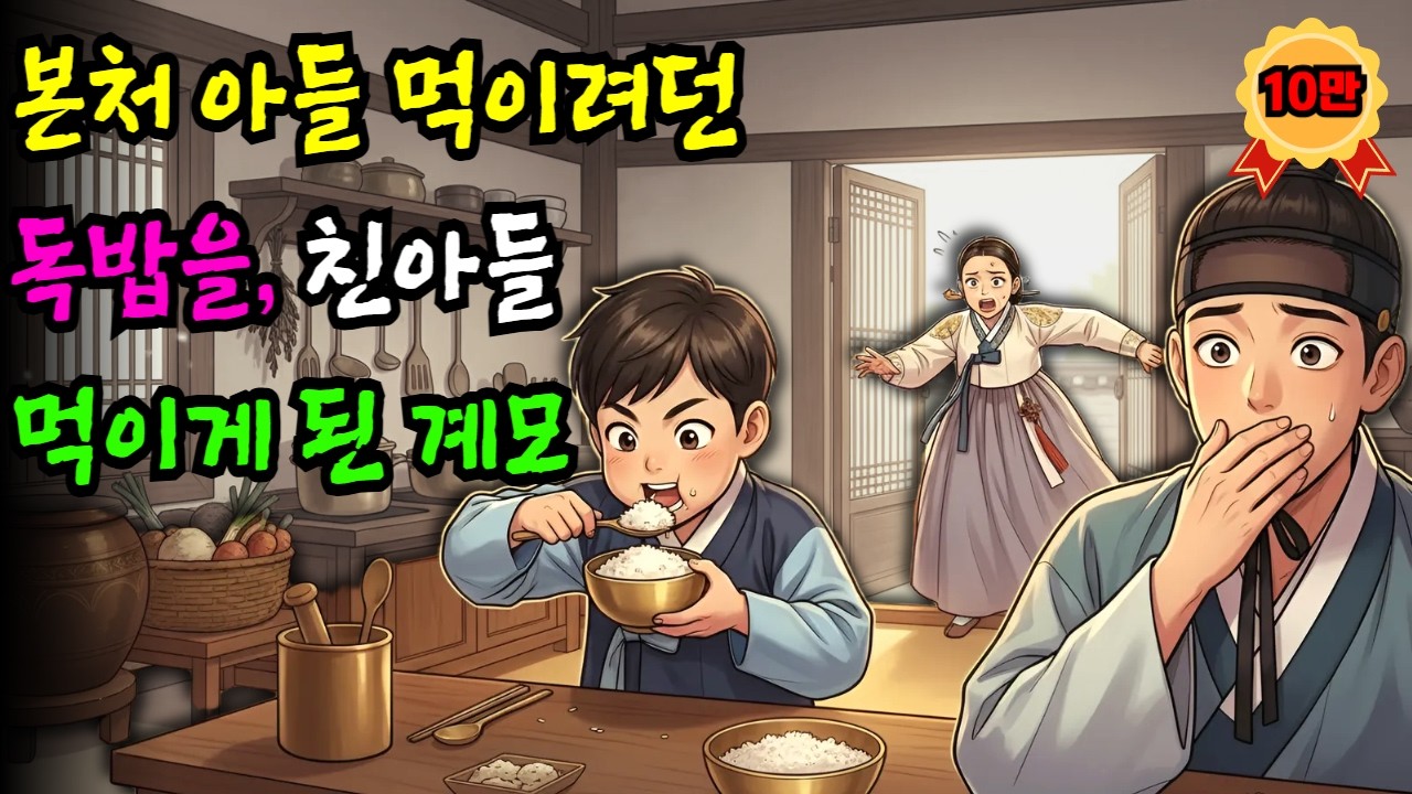 본처의 아들에게 먹이려던 독밥을 친아들이 먹어버려 아무말도 못하고 평생을 산 계모 이야기 | 야담.민담.전설.설화.옛날이야기.오디오북