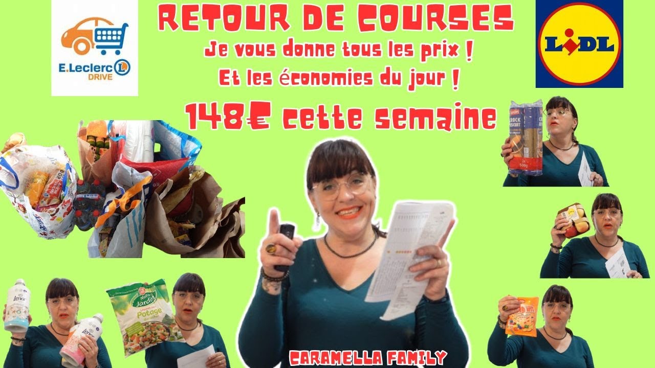 RETOUR DE COURSES 2024/Je vous donne TOUS LES PRIX/Je vous dis si j'ai fait des ECONOMIES/148€ !
