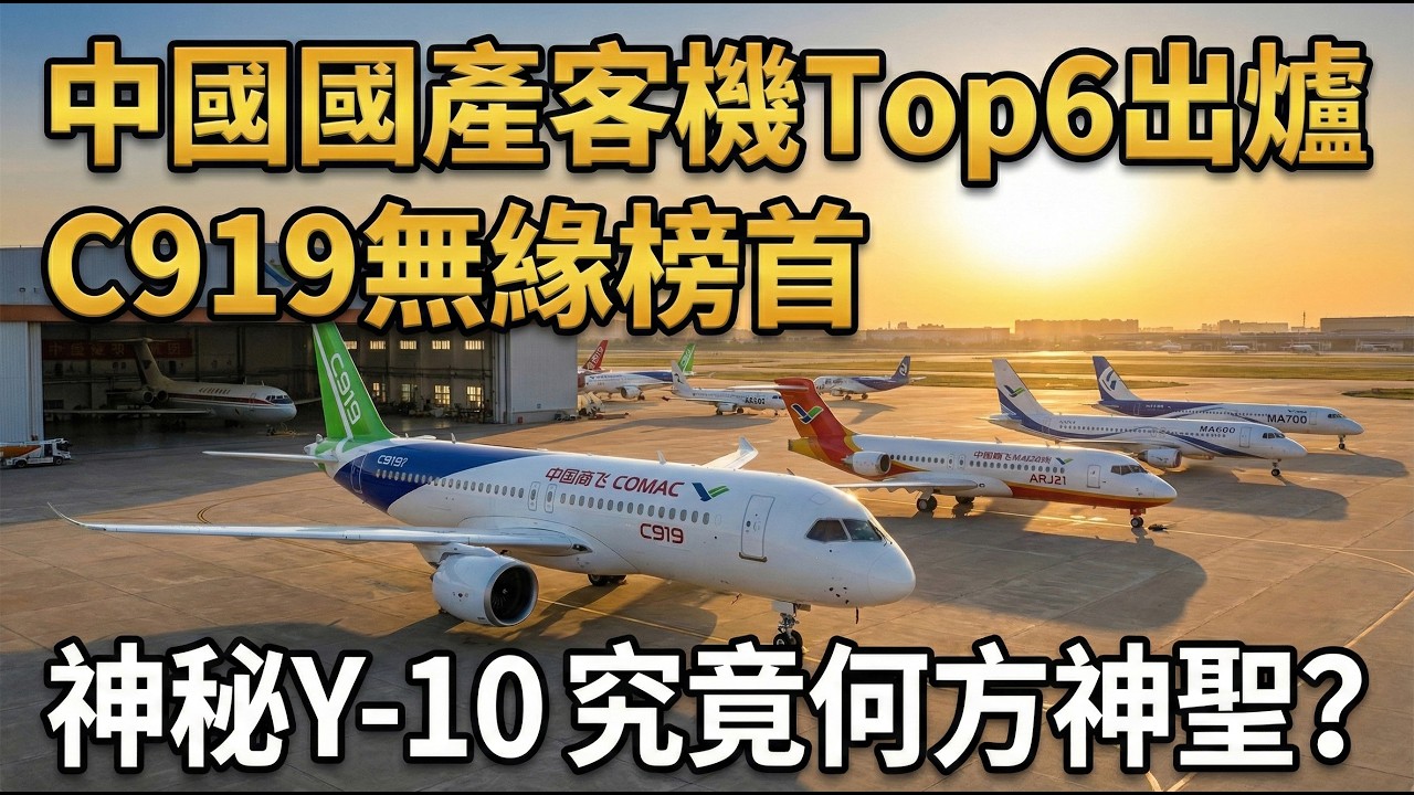 顛覆認知！中國不止C919 這六款國產客機藏不住了，載客量排名曝光。