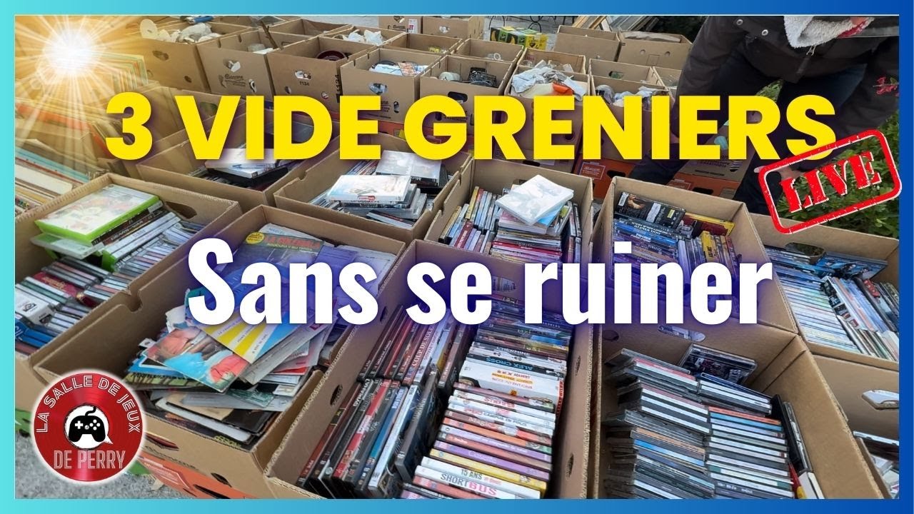 #225 - VIDE GRENIER LIVE - Bluray, K7 audio, Vinyles... je n'ai jamais dépensé aussi peu 🫣