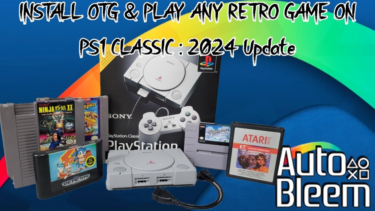 How to : Mod a PS1 Classic to play ANY RETRO GAME #OTG #Autobleem #ps1classic #mod #ps5