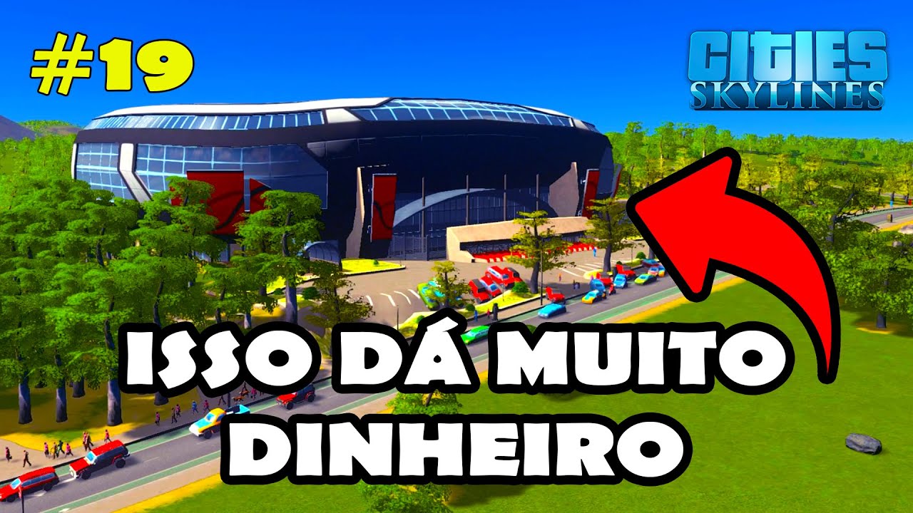 Cities Skylines COMO GANHAR DINHEIRO com o ESTÁDIO de FUTEBOL no PS4, XBOX, Switch e PC