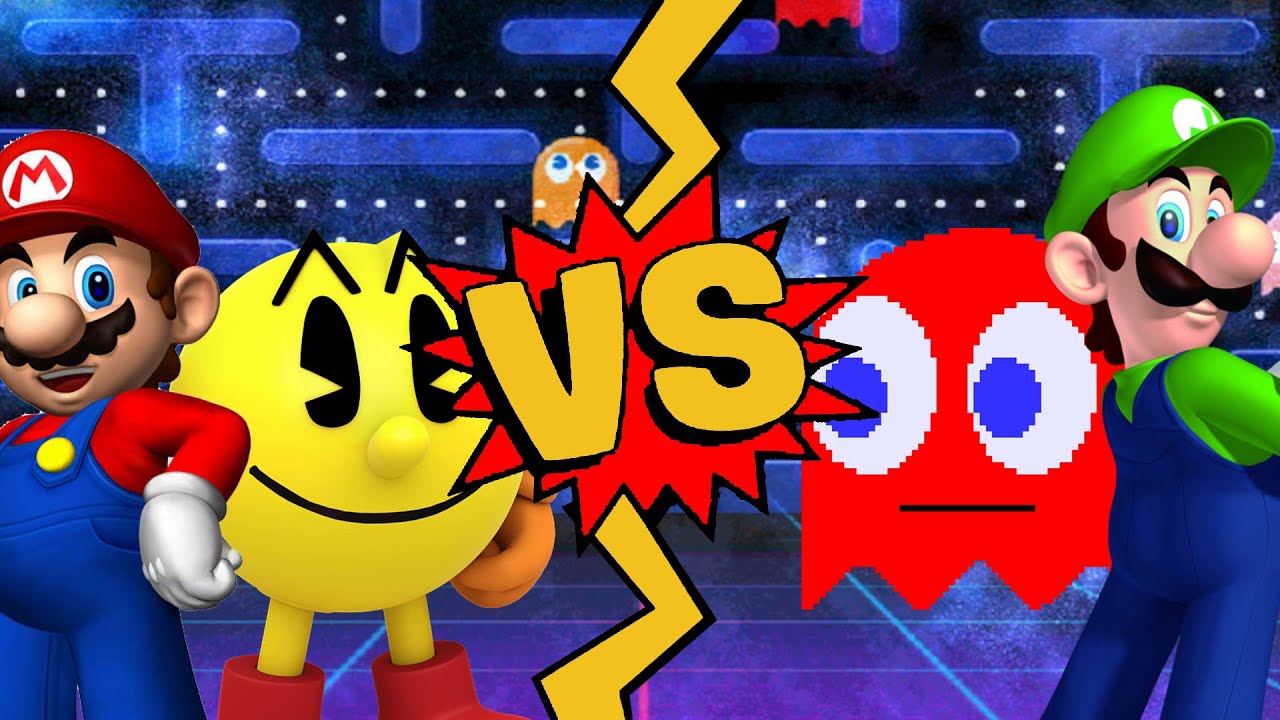 M.U.G.E.N. Battles | Mario/Pac-Man vs Blinky/Luigi