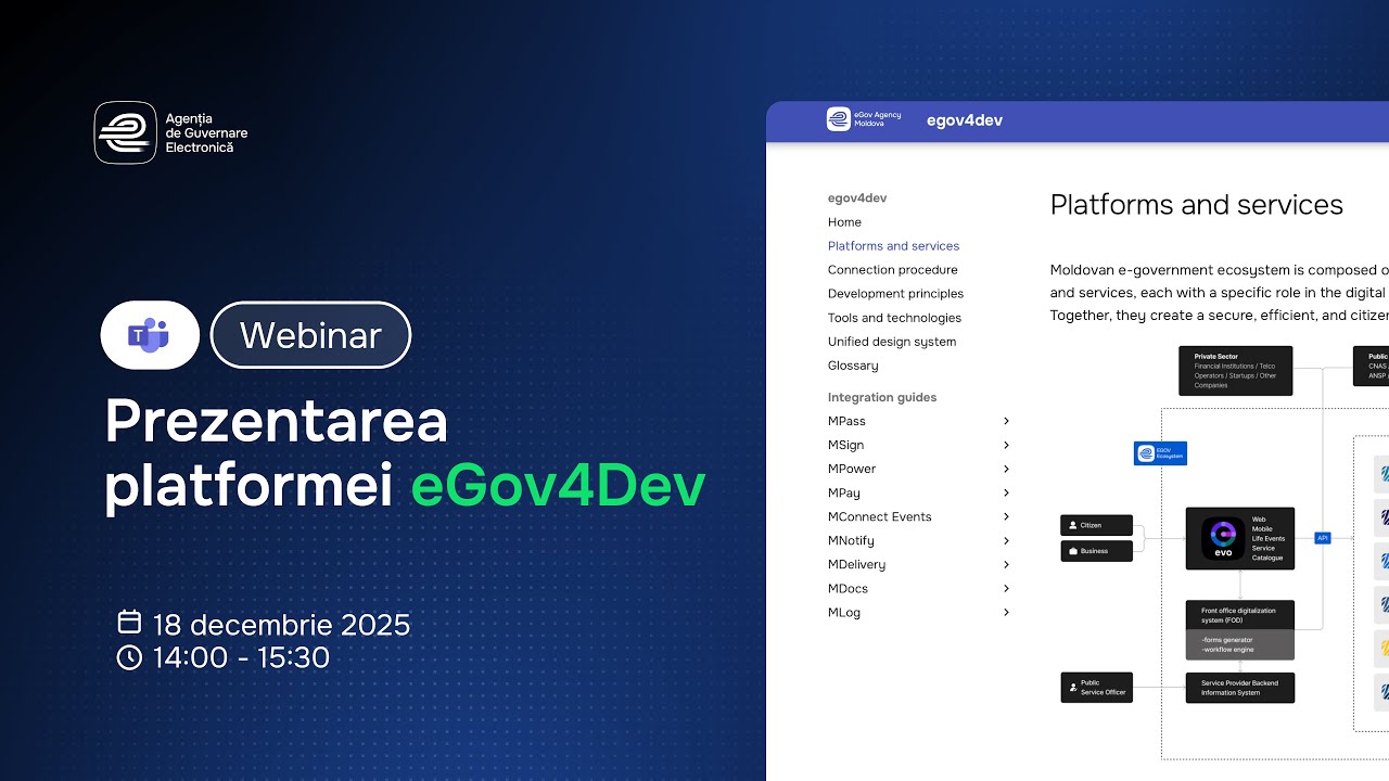 Prezentarea Platformei eGov4Dev