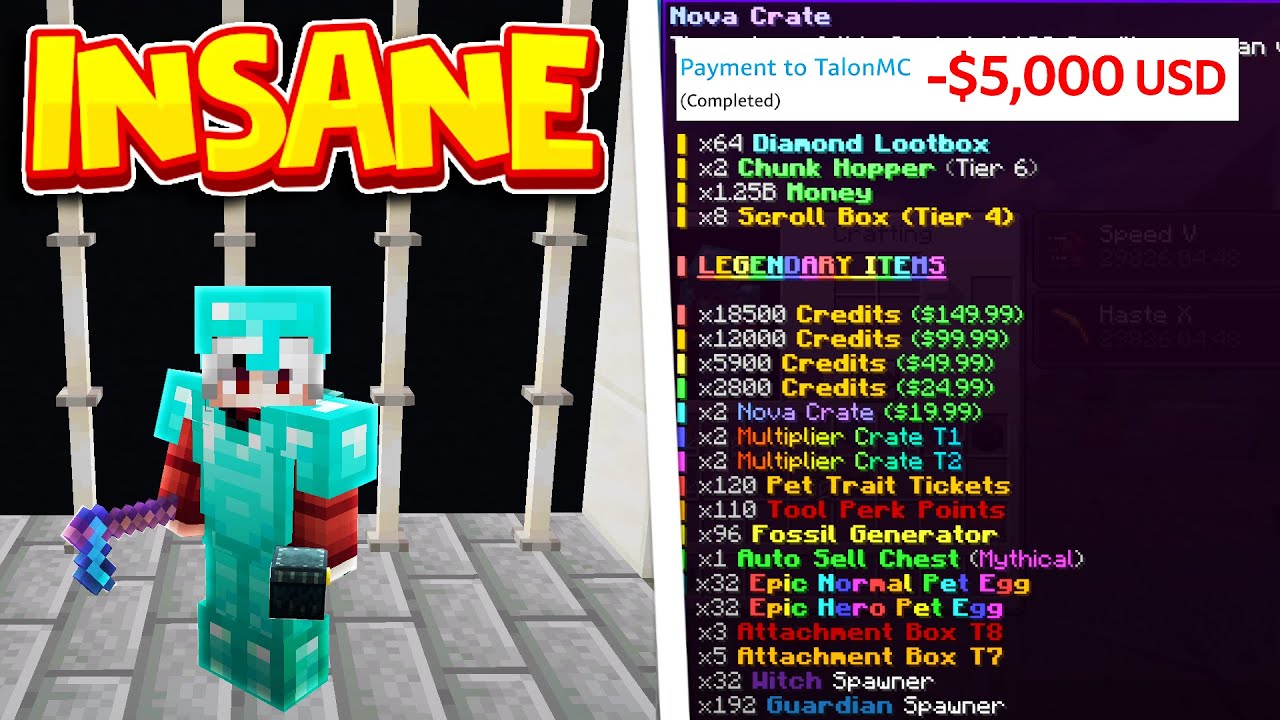 Я потратил 5000 долларов, чтобы СДЕЛАТЬ НАС БОГАТЫМИ в Minecraft Skyblock | Сервер Minecraft Skyb...