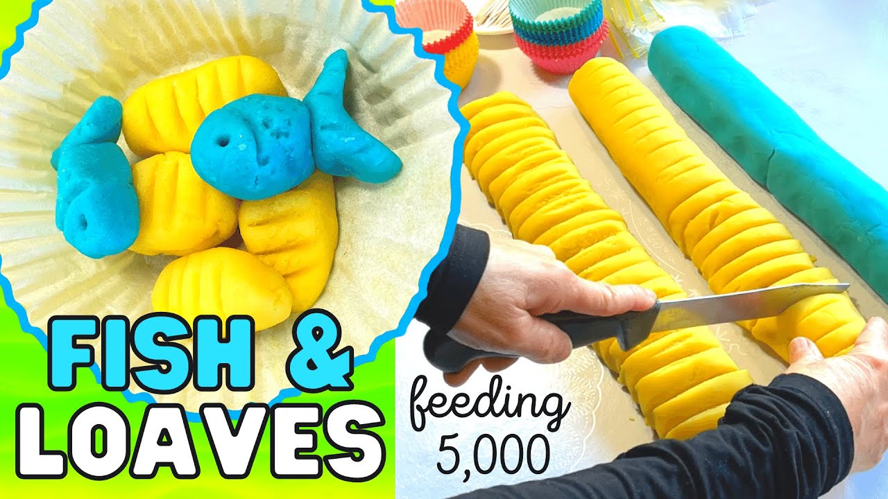 Fish & Loaves Playdough | Feeding 5,000 | Time-lapse Tutorial
