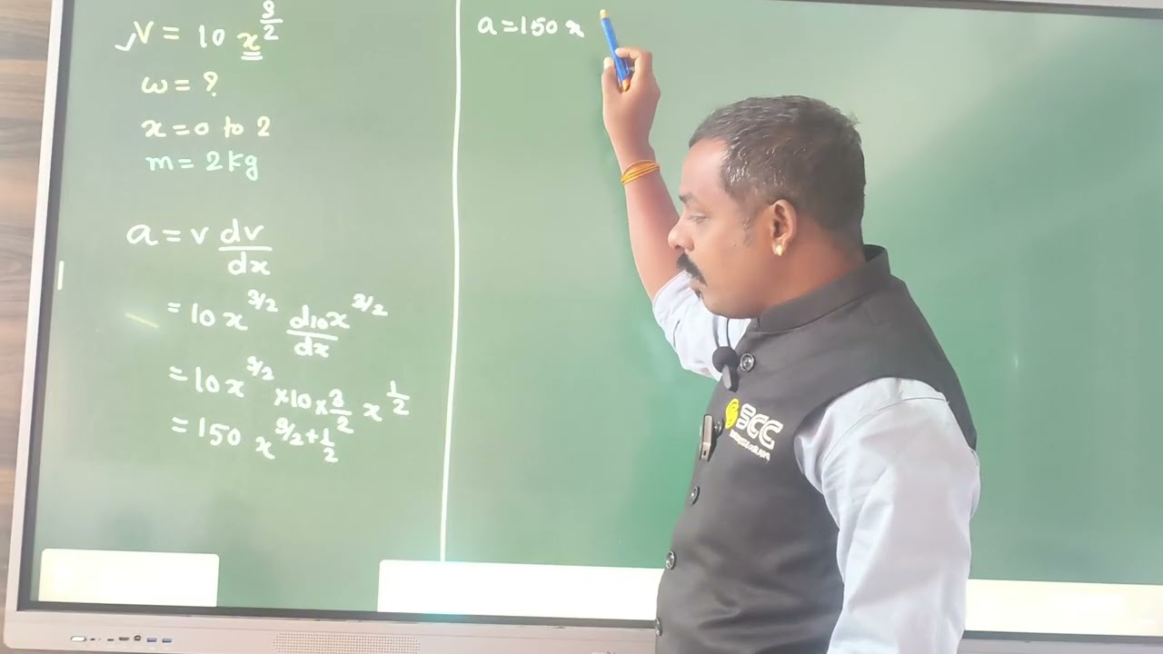 Find Work Done when Velocity depends on Displacement (v-x Relation) | JEE NEET Physics