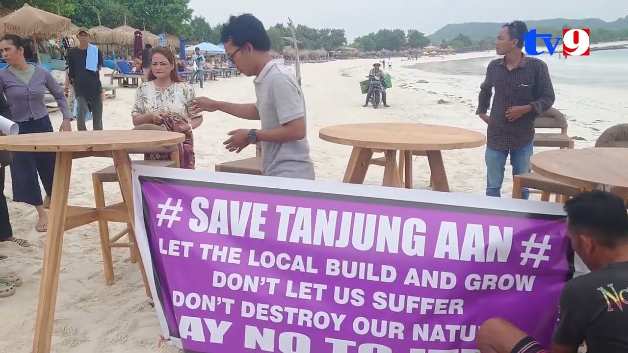 WARGA PANTAI TANJUNG AAN TOLAK RENCANA PENGGUSURAN ITDC
