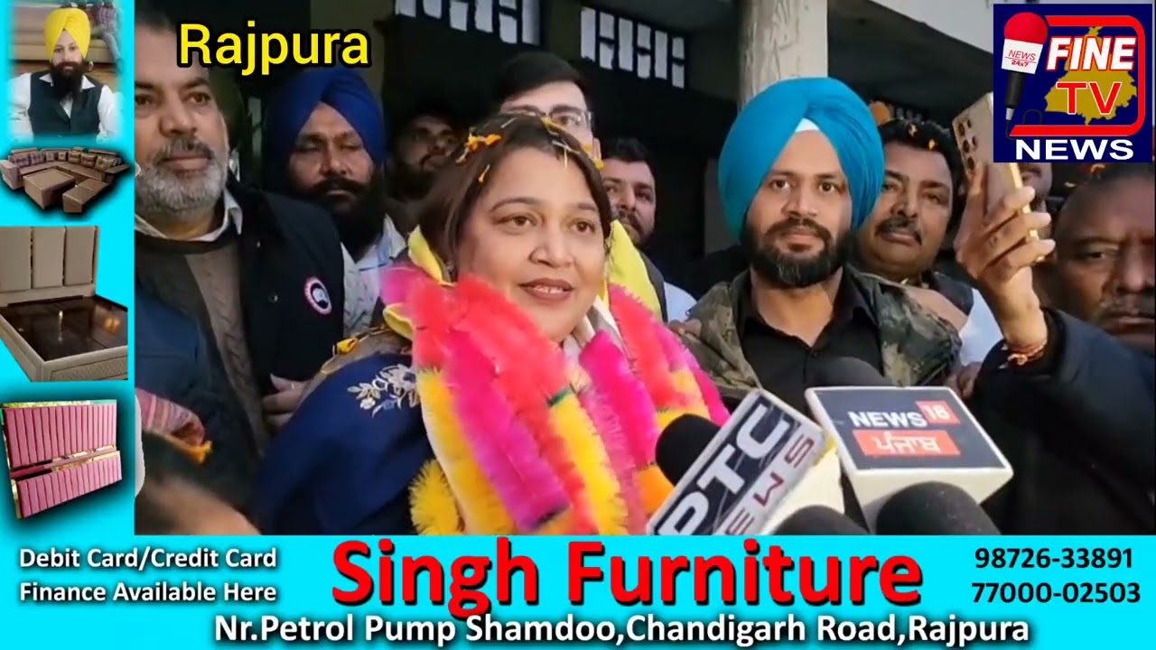 ਢੋਲ ਵਜਾ ਕੇ ਵਿਧਾਇਕਾ ਮੈਡਮ ਨੀਨਾ ਮਿੱਤਲ ਦਾ ਕਿੱਤਾ ਸਵਾਗਤ ਬਨੂੜ ਨੂੰ ਸਬ ਡਿਵੀਜ਼ਨ ਬਣਾ ਕੇ ਕੀਤਾ ਵਾਅਦਾ ਪੂਰਾ