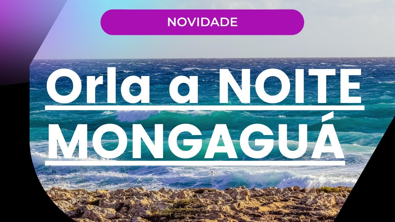 Orla a noite na Cidade de Mongaguá 2021