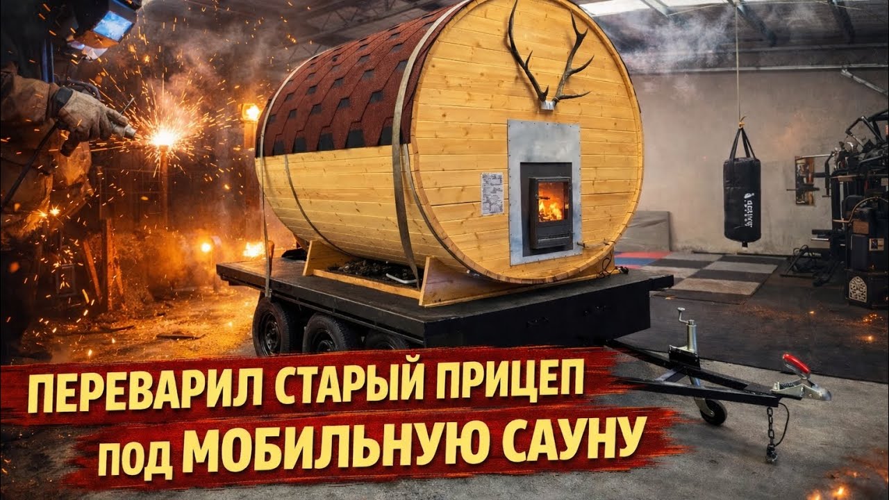 Бизнес из сварки!Баня на колесах #сварка
