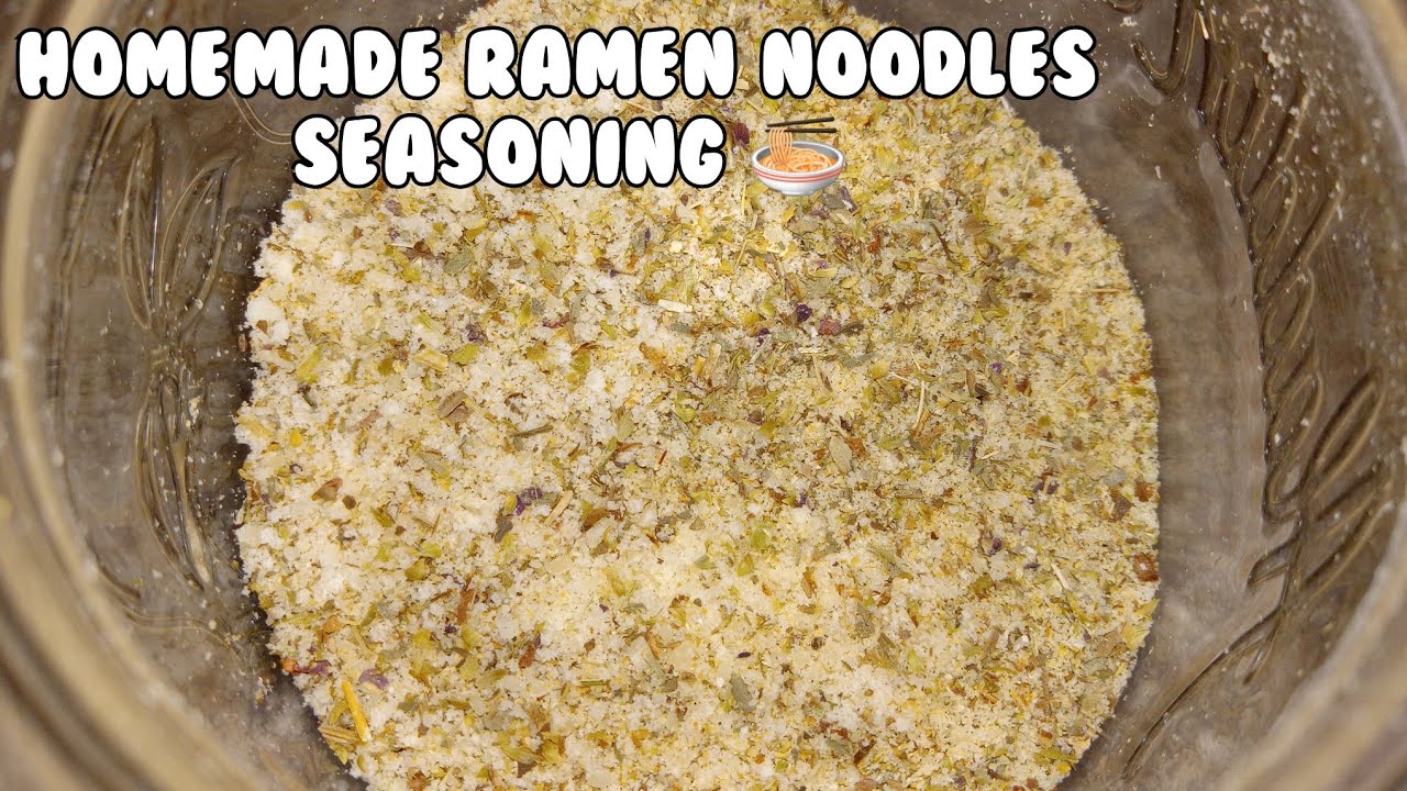 Homemade Ramen Noodles Seasoning (My Way) Parmesan Cheese Is A Good Sub For Nutritional Yeast 🍜