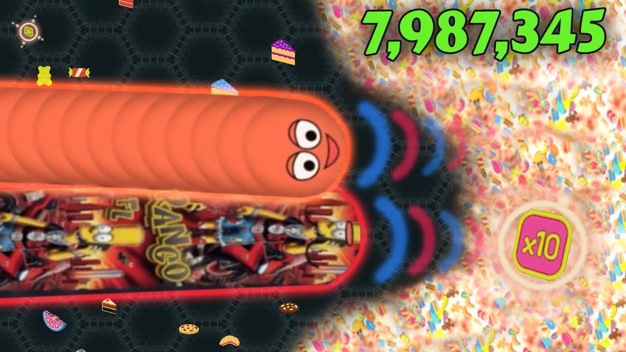 Wormate.io Can I Reach 7,987,345 SCORE?!