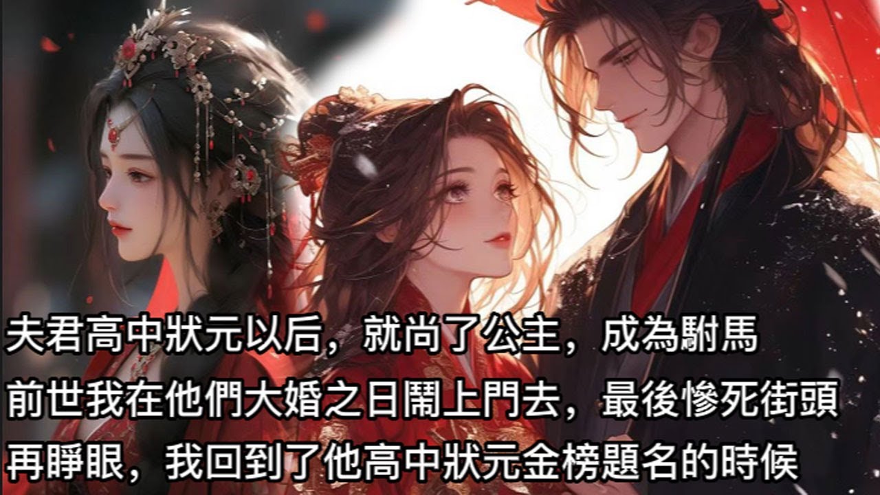 【完結】他是我爹給我養的小相公，可自從他高中狀元以后，就尚了公主！本來，我應該在他們大婚之日鬧上門去。然后被公主府的惡奴亂棍打出，最后慘死街頭。但這次，我没有！#有聲書 #古風 #重生 #蔓蔓書屋