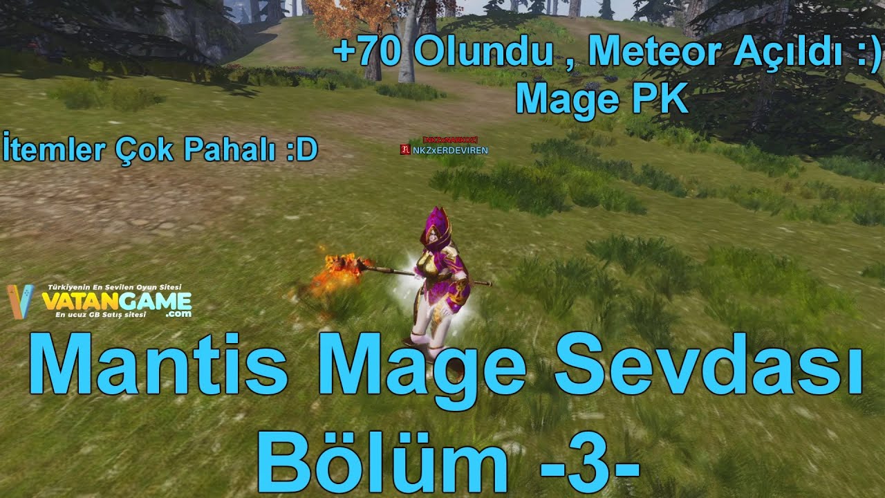Rise Online Başlangıç | Mantis Mage Sevdası Bölüm -3- 70 Olduk Meteor Açıldıı :) |  Mage PK, UPGRADE