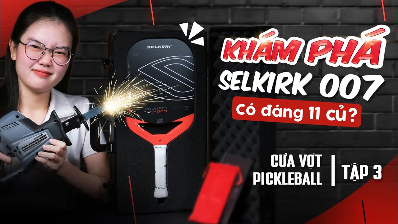 Khám phá bên trong Selkirk LABS Project 007 14mm Invikta - Cưa vợt pickleball | Tập 3