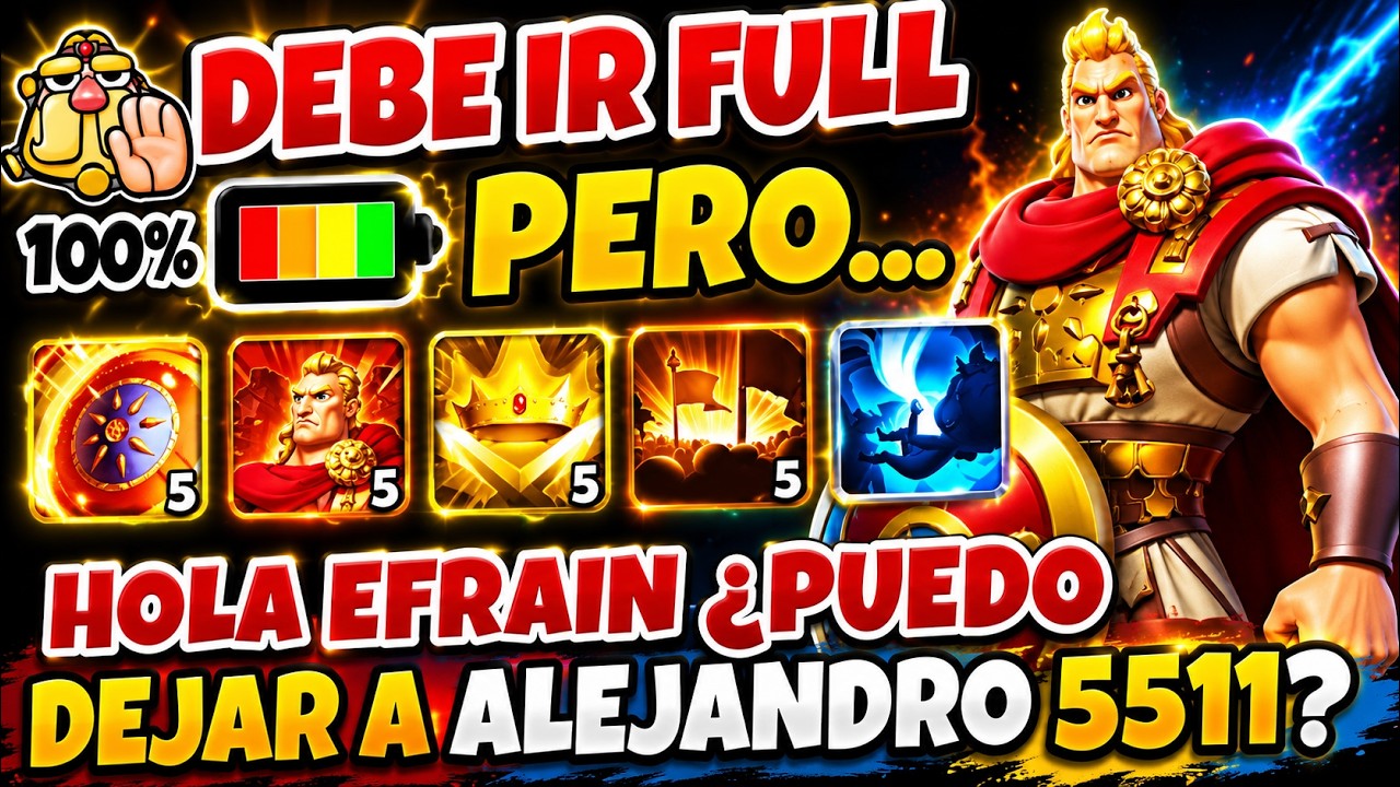 ALEJANDRO 5555+ SI O SI PERO... - RISE OF KINGDOMS
