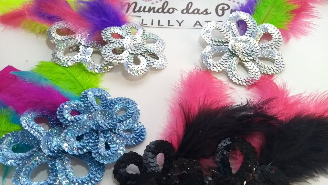 Flor de Paetê Luxo Lilly 🎀 Inspiração carnaval ♥️ Tal mãe ♥️Tal Filha #Pap