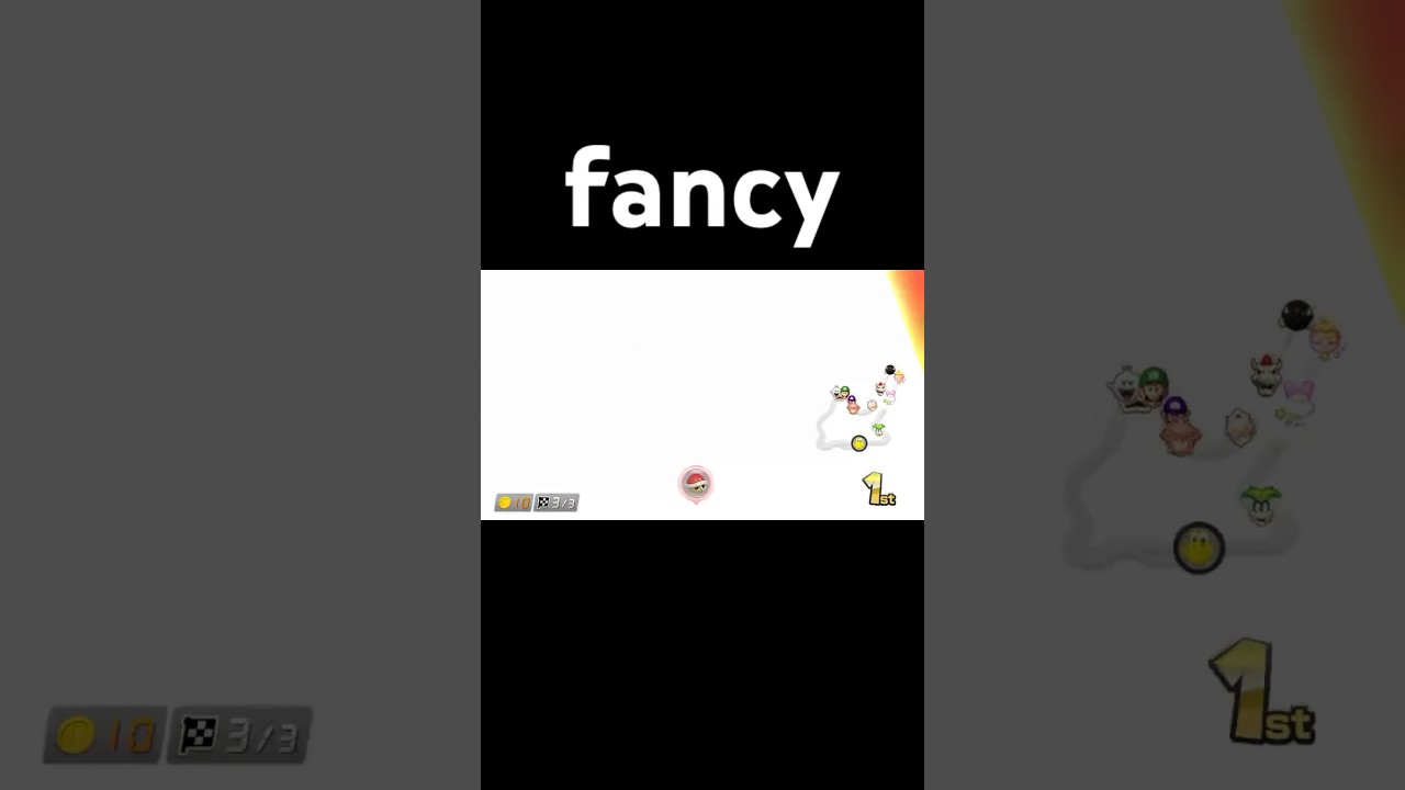 fancy bomb trickshot #mario #mariokart #mk8dx #nintendo
