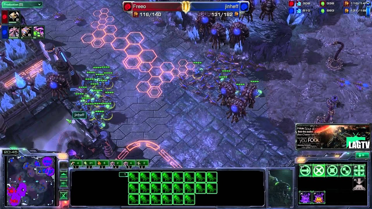 Freeo (Z) vs Jinheff (Z) -- Starcraft 2 [LAGTV]