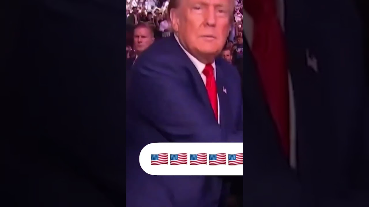 President Donald Trump in the building for UFC 302 🇺🇸🇺🇸🇺🇸
