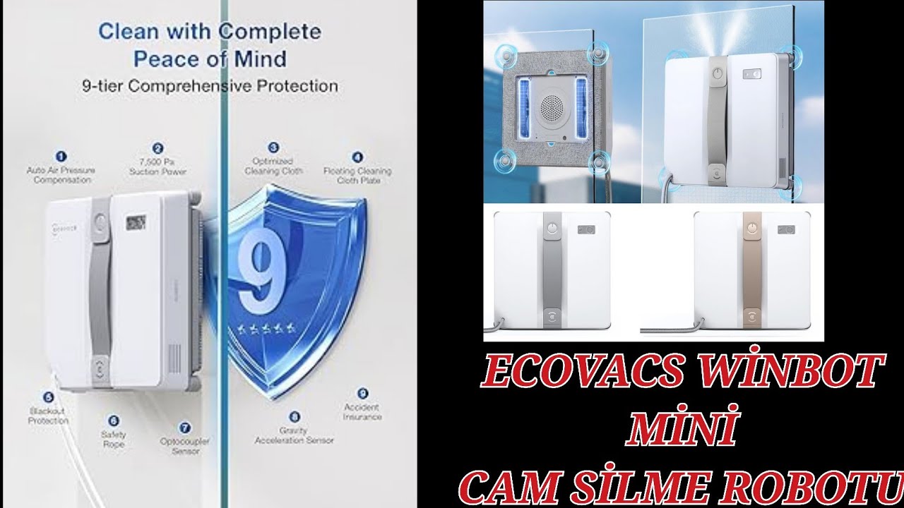 ECOVACS WİNBOT MİNİ CAM SİLME ROBOTU  === TEST EDİYORUZ ===