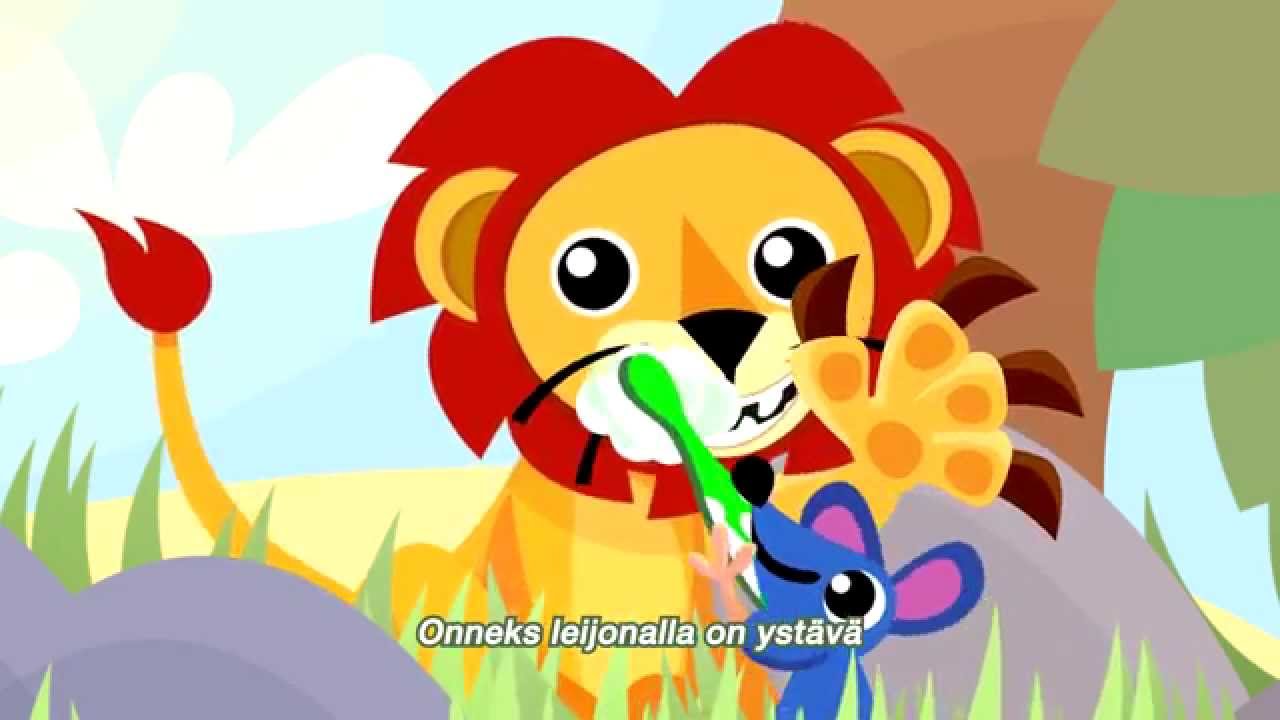 Jordan - Leijona ja yst&auml;v&auml;t hammaspesulla