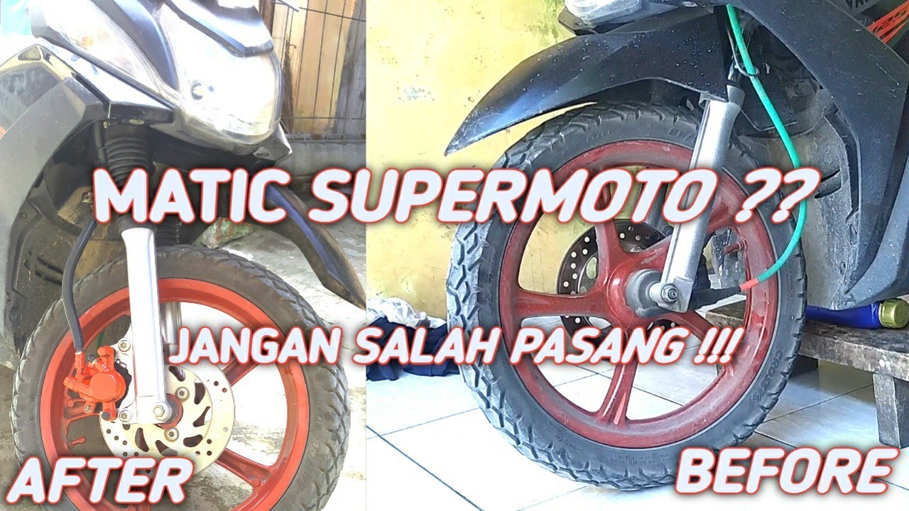 CARA PASANG SULINGAN PENINGGI SHOCKBREAKER DEPAN Mio M3/Z 125||CUMAN 10K JADI MATIC SUPERMOTO ??