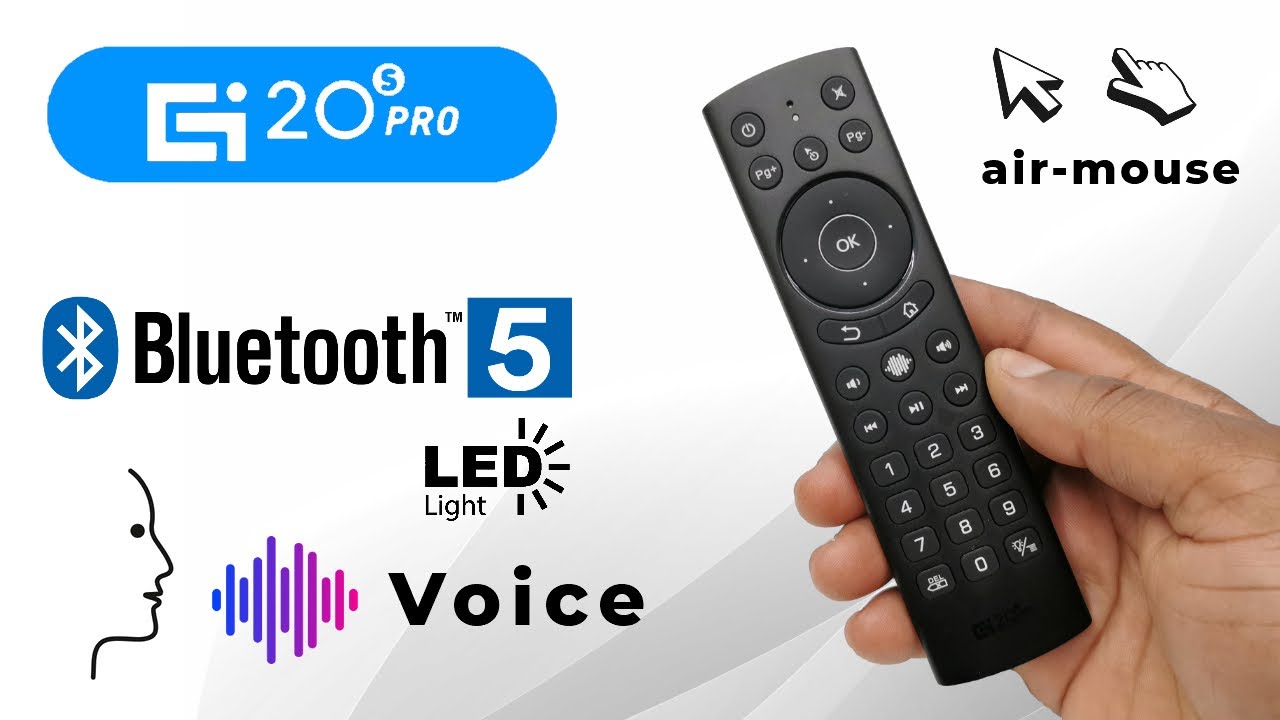 Новая модель G20s Pro Bluetooth 2 4GHz Wireless Air Mouse с голосовым управлением