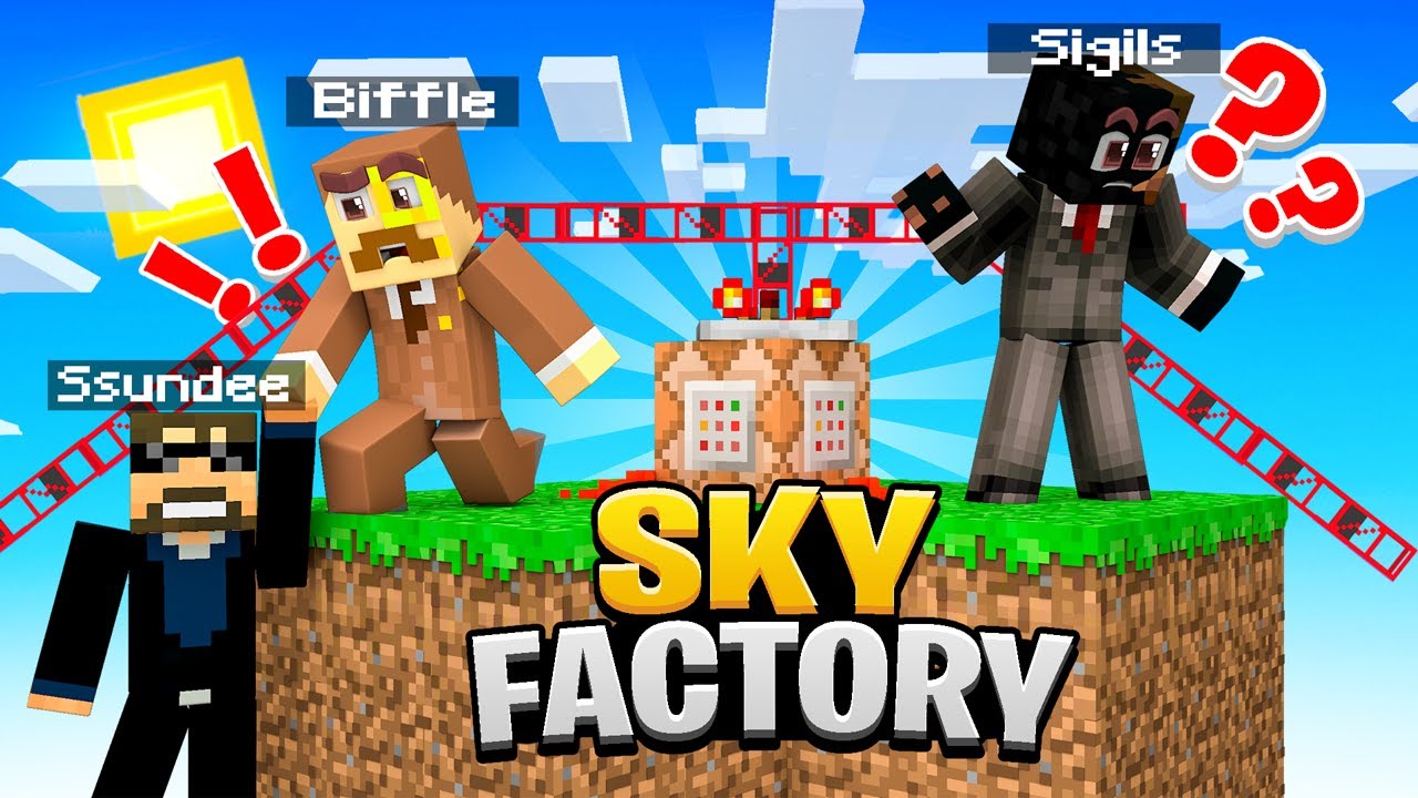 WORKING at an EVIL Sky Factory (Minecraft)