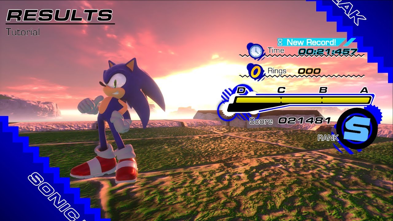 Sonic DayBreak Tutorial 0:21.457 (WR)