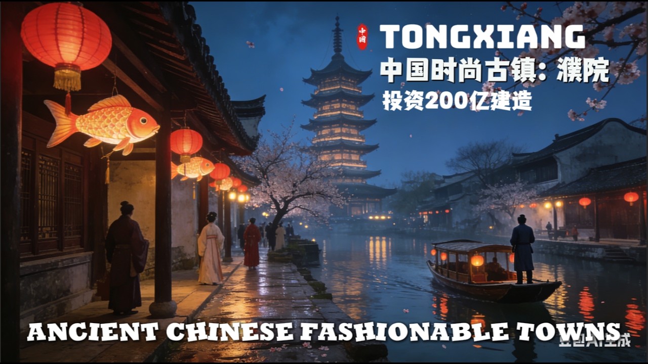濮院：中国200億元投資のファッション古鎮！古と現代が融合した夢の世界 4K散歩