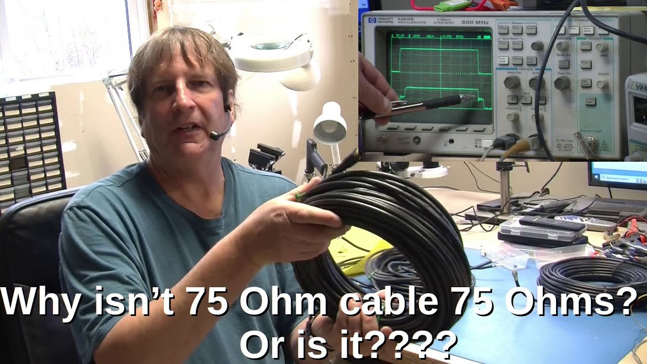Почему кабель сопротивлением 75 Ом не показывает 75 Ом?