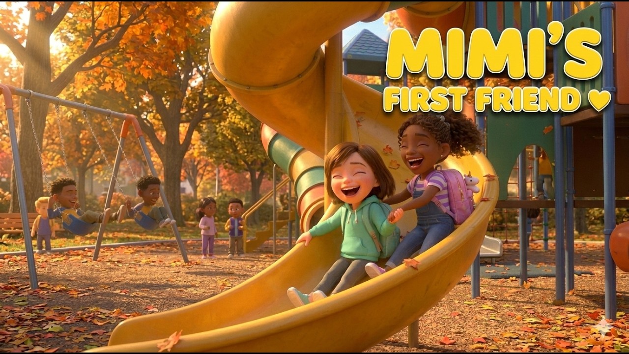 Episode : 3 Mimi’s First Friend 💛 | Kids School Story | Friendship & Playground Fun @Anecdoteidea