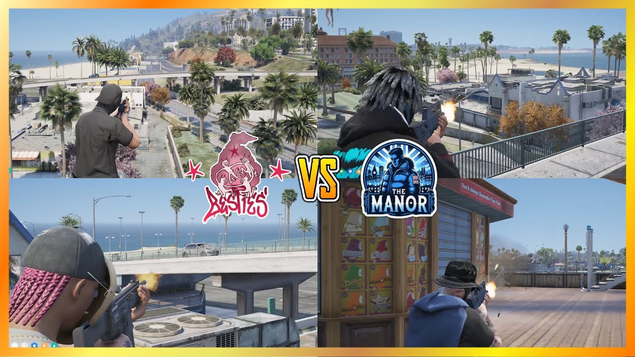 Besties Pull Up On Big Manor Gang // Bank Truck At The Castle (Multi POVs) | NoPixel 4.0 GTA RP