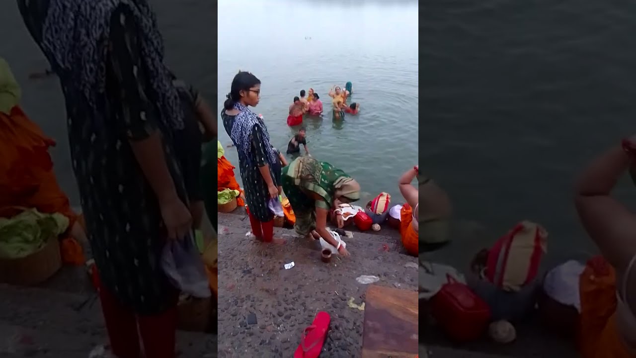 बक्सर धाम रामरेखा घाट मां गंगा का दर्शनकरिए आद्रा नक्षत्र भजन भावसुनिए(2)