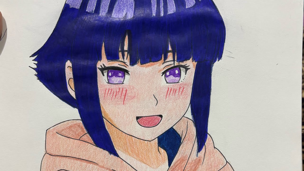 How to draw Hinata hyuga || naruto shippuden ||step by step tutorial 