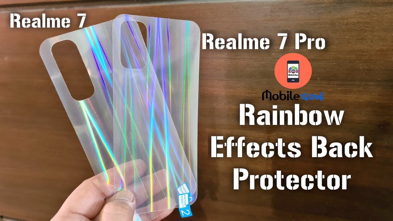 Realme 7 | Realme 7 Pro Back Protector Aurora Gradient Screen Guard Protection