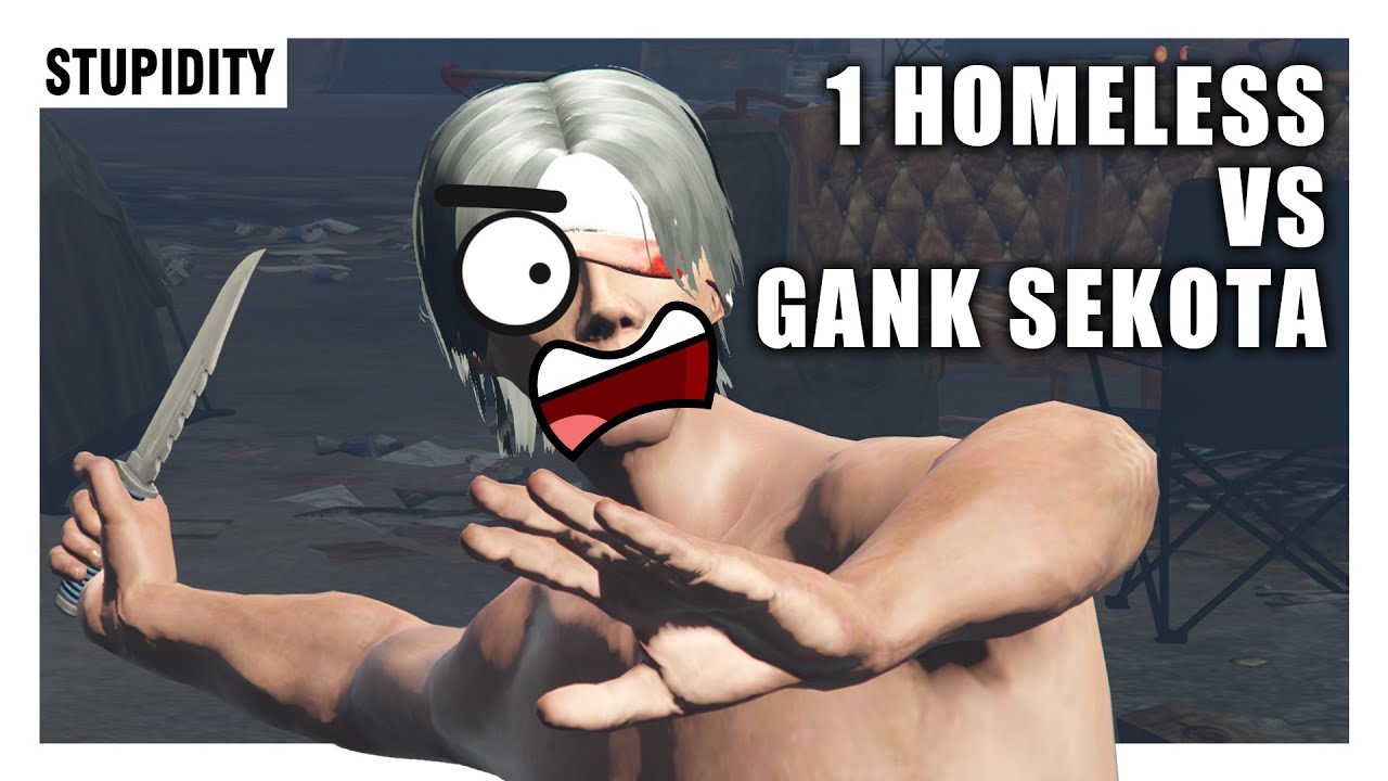 SATU HOMELESS vs GANK SESERVER - KOMPILASI STUPIDITY GTA ROLEPLAY