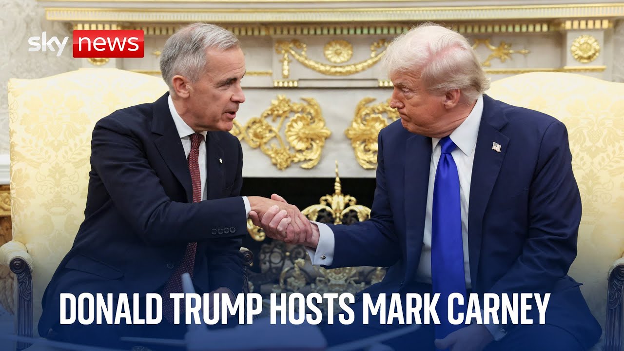Donald Trump hosts Canada's Mark Carney at White House