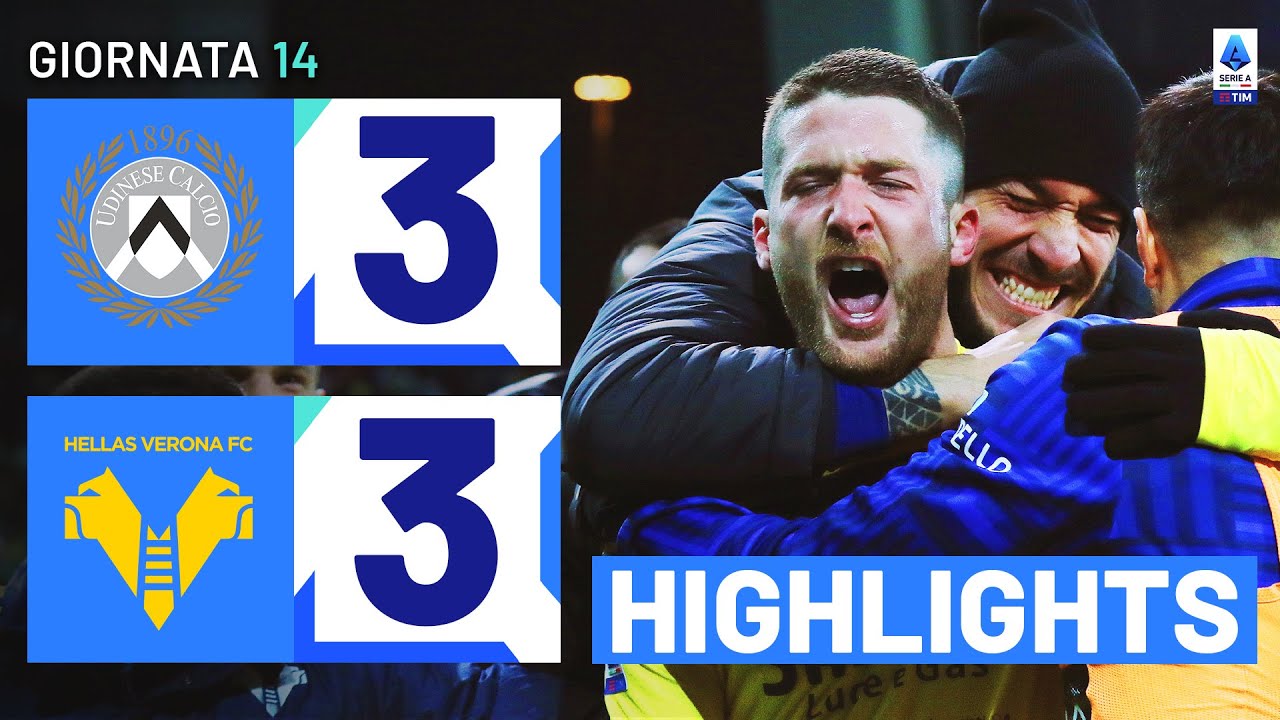 UDINESE-VERONA 3-3 | HIGHLIGHTS | 14ª GIORNATA | SERIE A TIM 2023/24