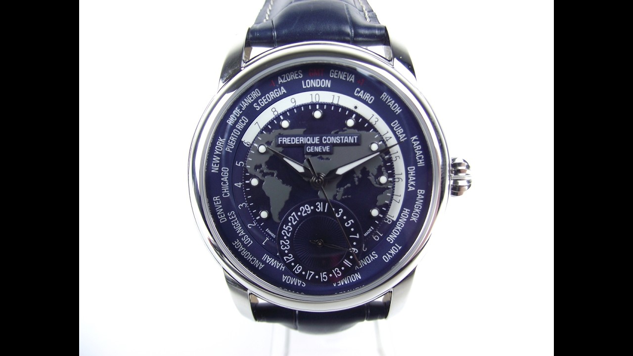 Обзор часов Frederique Constant Manufacture Classic Worldtimer FC-718NWM4H6 4K