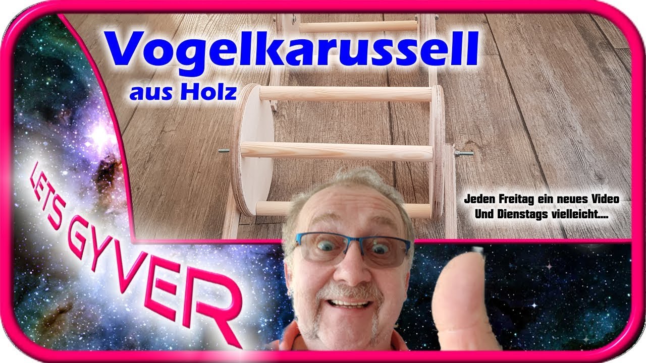 Vogelkarussell aus Holz | ganz einfach selber bauen | DIY | Vogelspielzeug