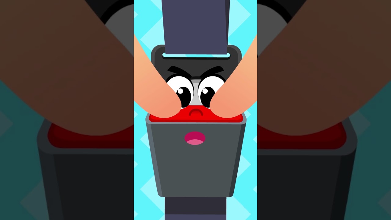 Trapped on the Bus (x1.5 times faster) | Buckle Up Seat Belt | Car Safety Song | #tidikids #shorts