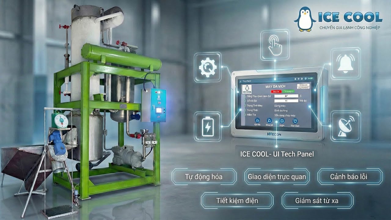5 tính năng nổi bật của hệ thống điều khiển máy đá viên hiện đại