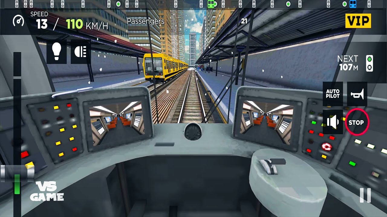 Winter Subway Train Drive in Canada | Subway Simulator 3D Android Gameplay