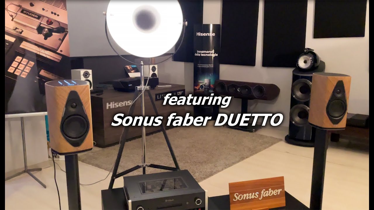ДОБРО ПОЖАЛОВАТЬ НАЗАД! от Sound Sommelier | Активные колонки Sonus faber DUETTO 4Kᵁᴴᴰ