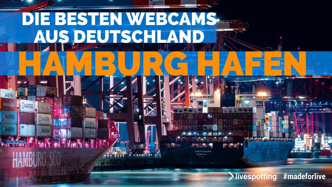 Die besten Webcams aus Deutschland: Cam im Hamburger Hafen am Altona Cruise Center am Holzhafen