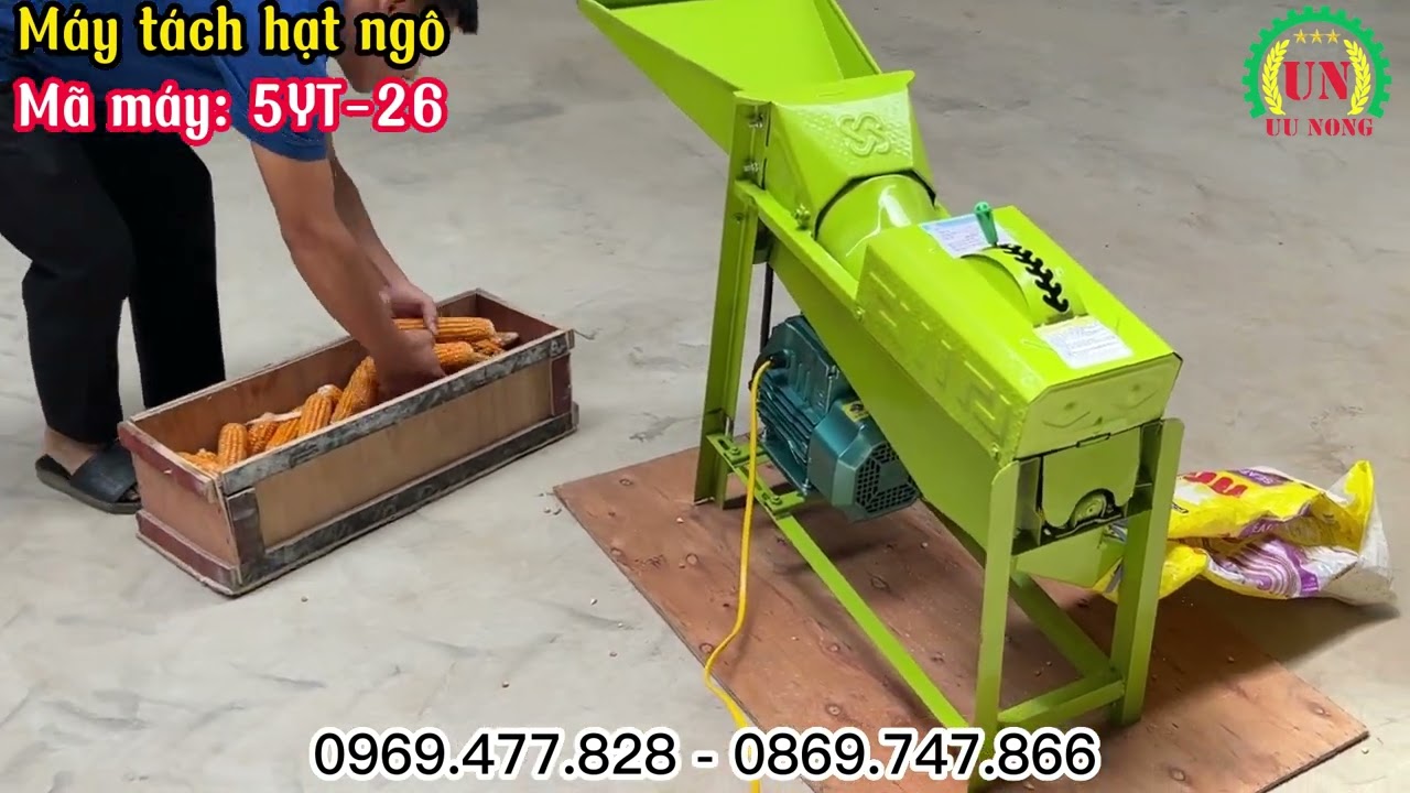 Báo giá và vận hành máy tách hạt ngô gia đình năng suất 300-400kg/giờ