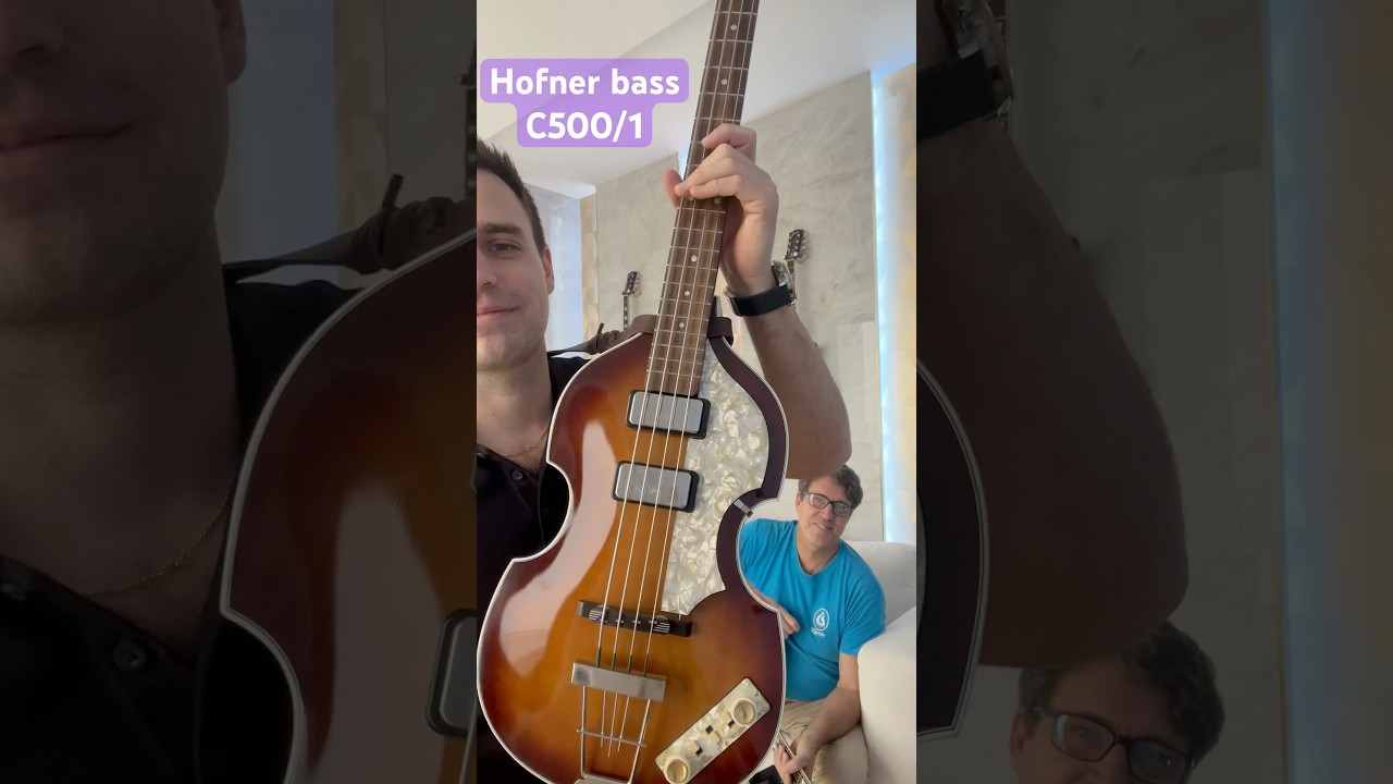 Hofner bass C500/1, great instrument for playing The Beatles songs🙏🏻🎸 Watch in our Beatles videos